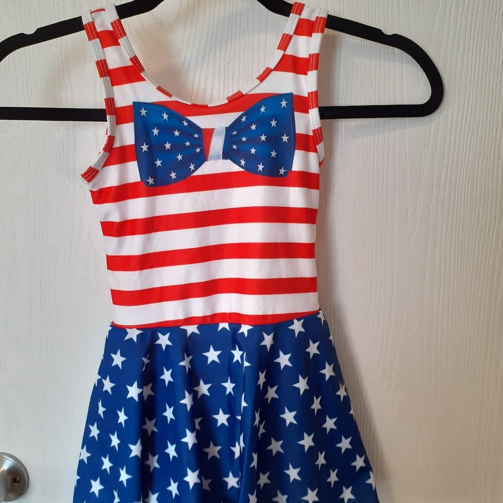 Stars & Stripes Little Girls Bathing Suit